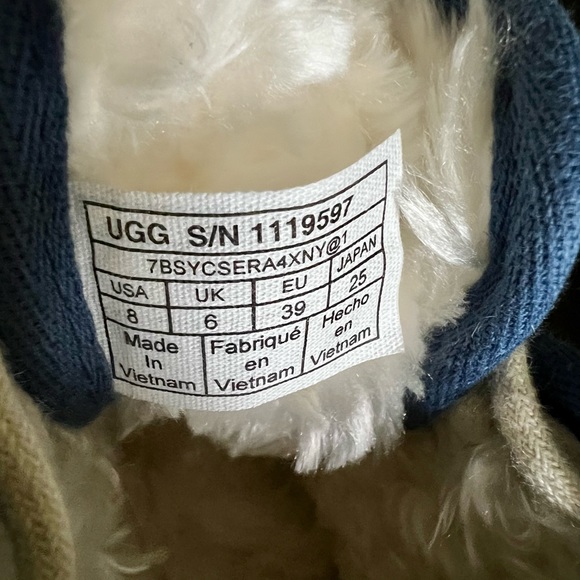 UGG blue canvas low cut boots - Picture 4 of 8